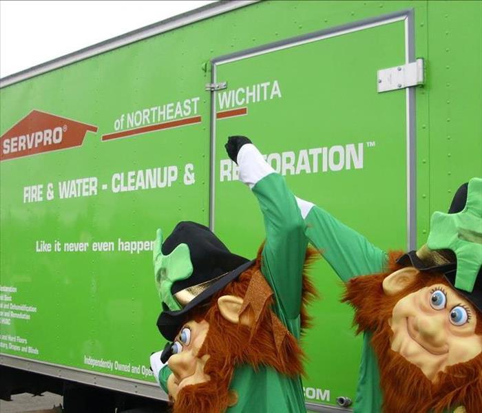 Two REAL Leprechauns who love SERVPRO